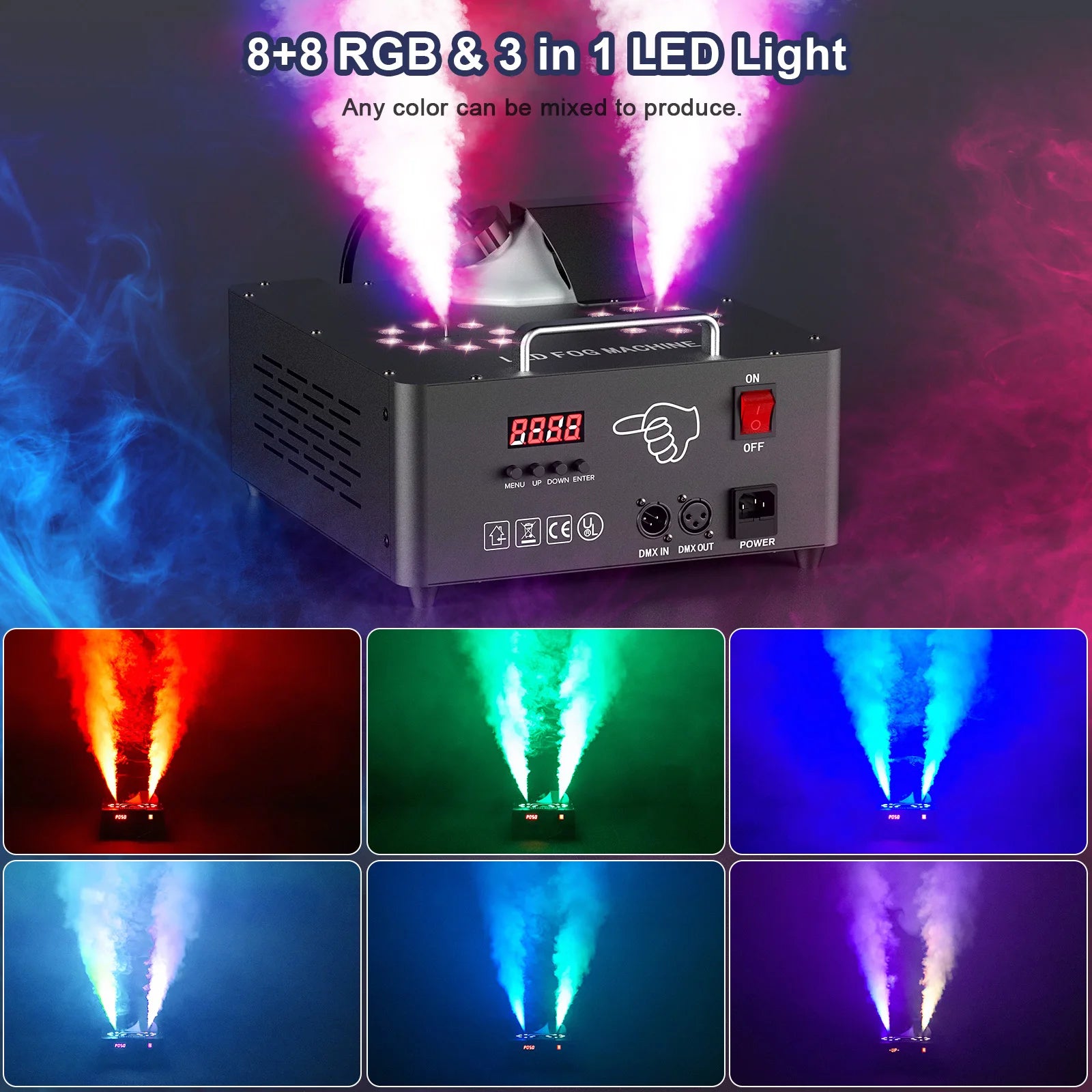 2000W Máquina De Humo Máquina De Niebla ipo De Pulverización