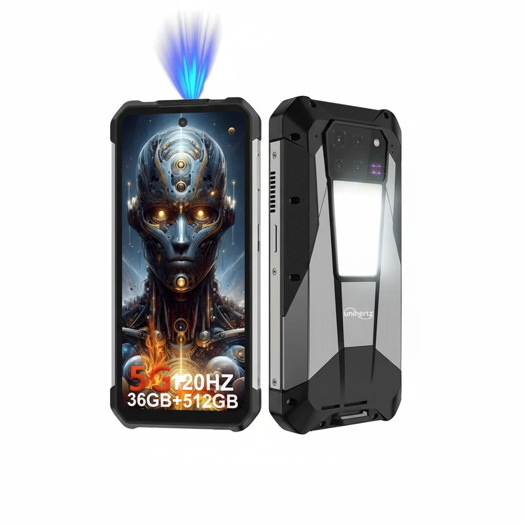 Teléfono inteligente con 100 lúmenes 120Hz proyector 32GB + 512GB 5G