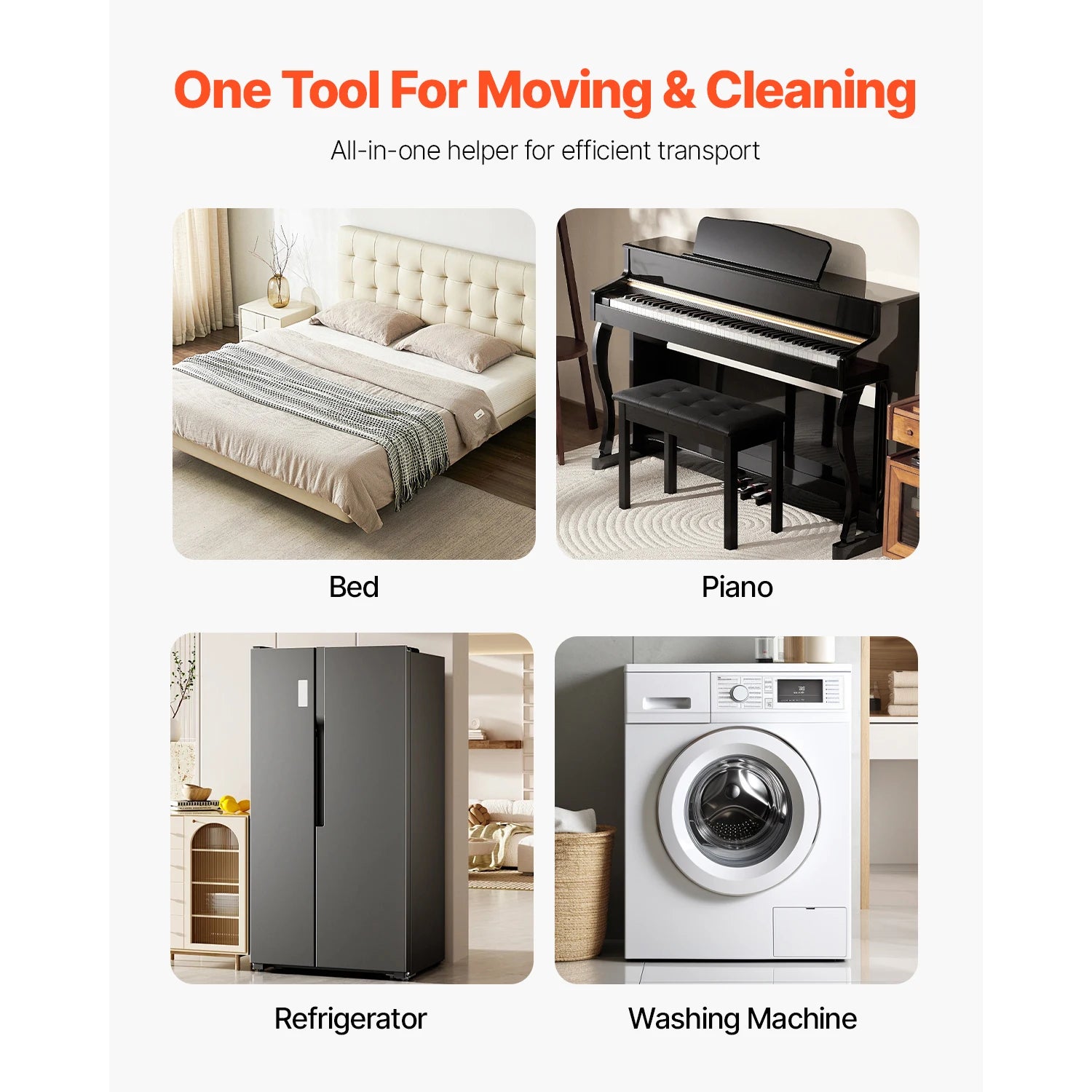 Plataforma Rodante para Muebles Carga de 200 kg,