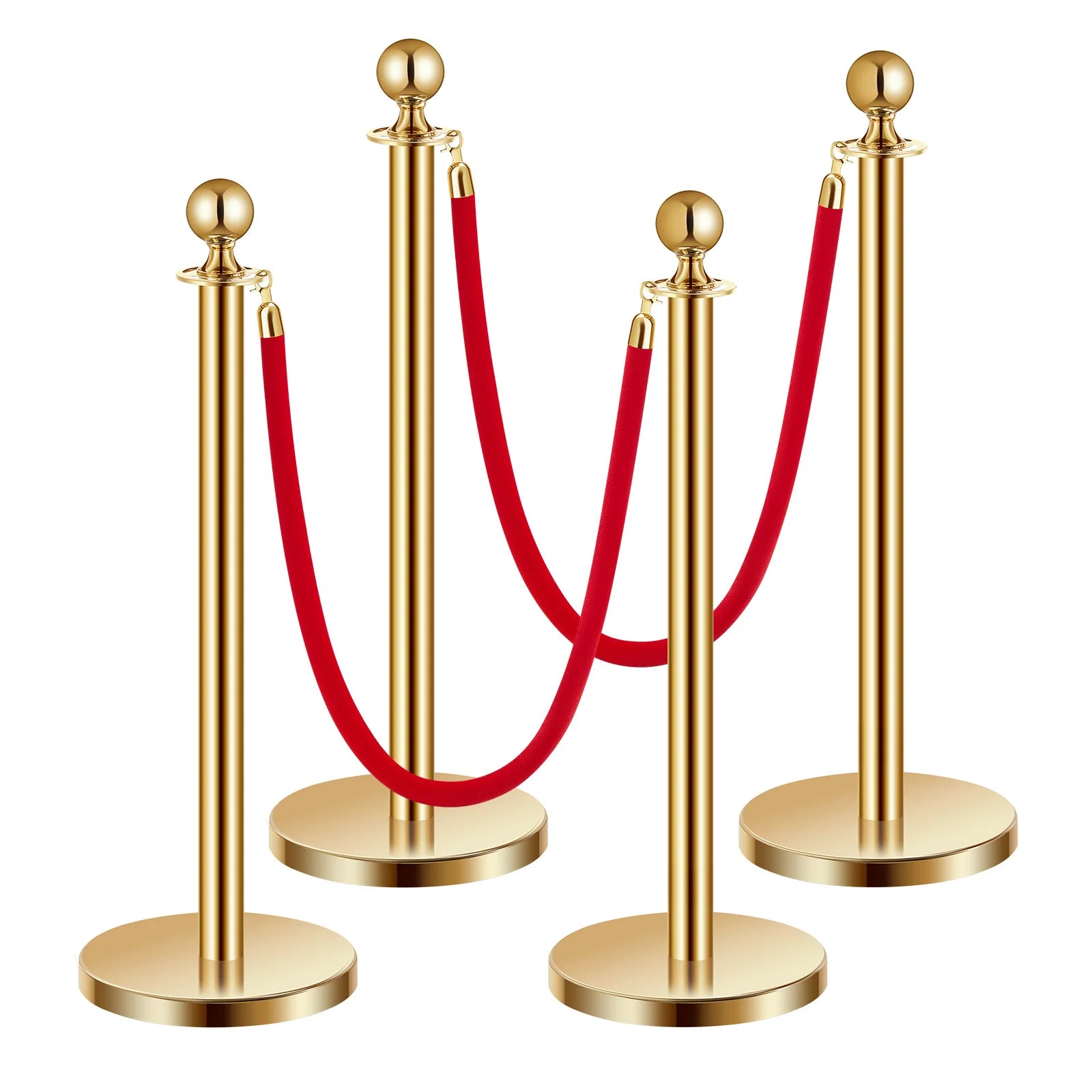 4 PCS Poste de Estaca de Acero Inoxidable