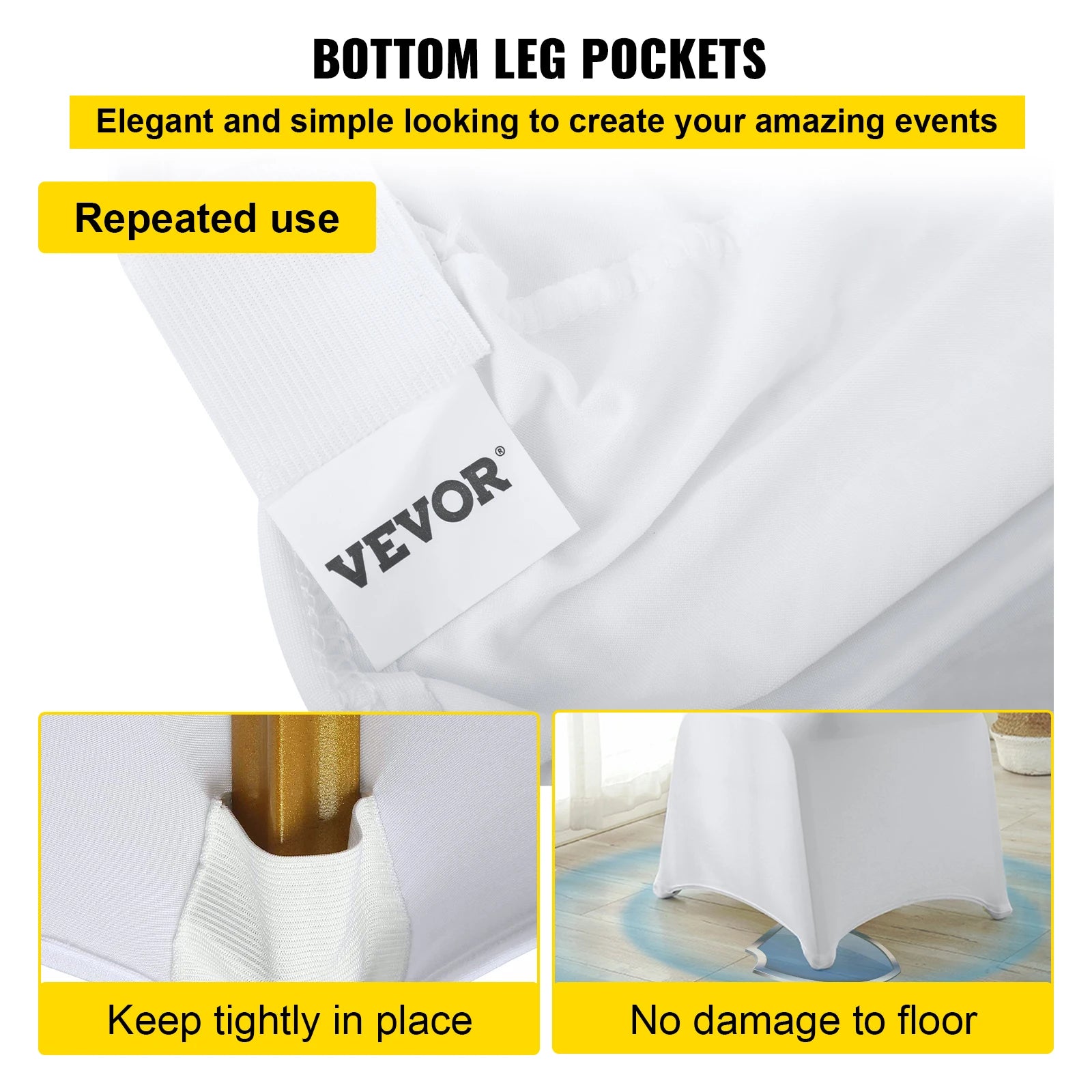 Fundas para Sillas de Boda Spandex Funda Elástica