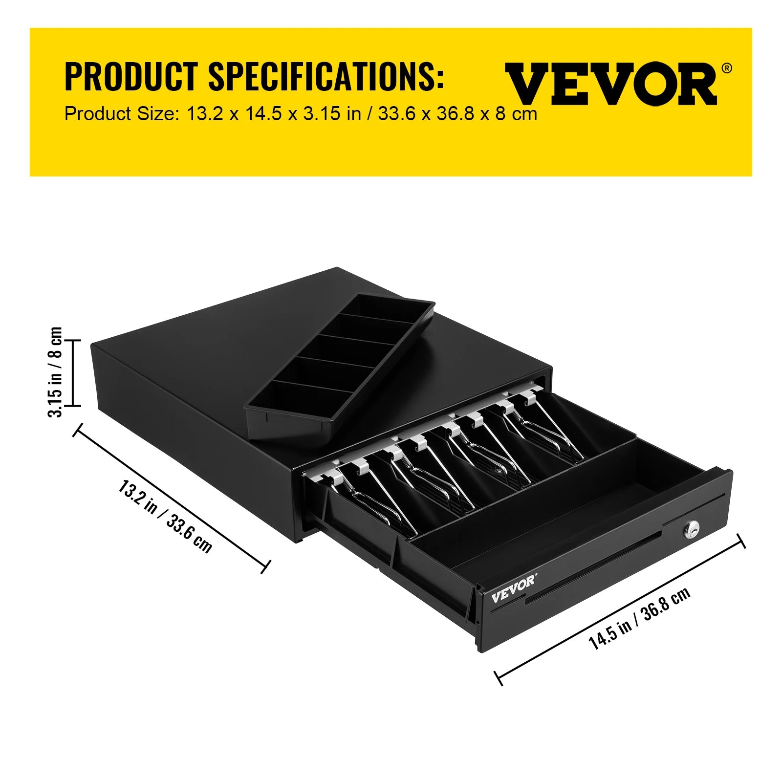 VEVOR Cajón de Efectivo Tipo de Accionamiento