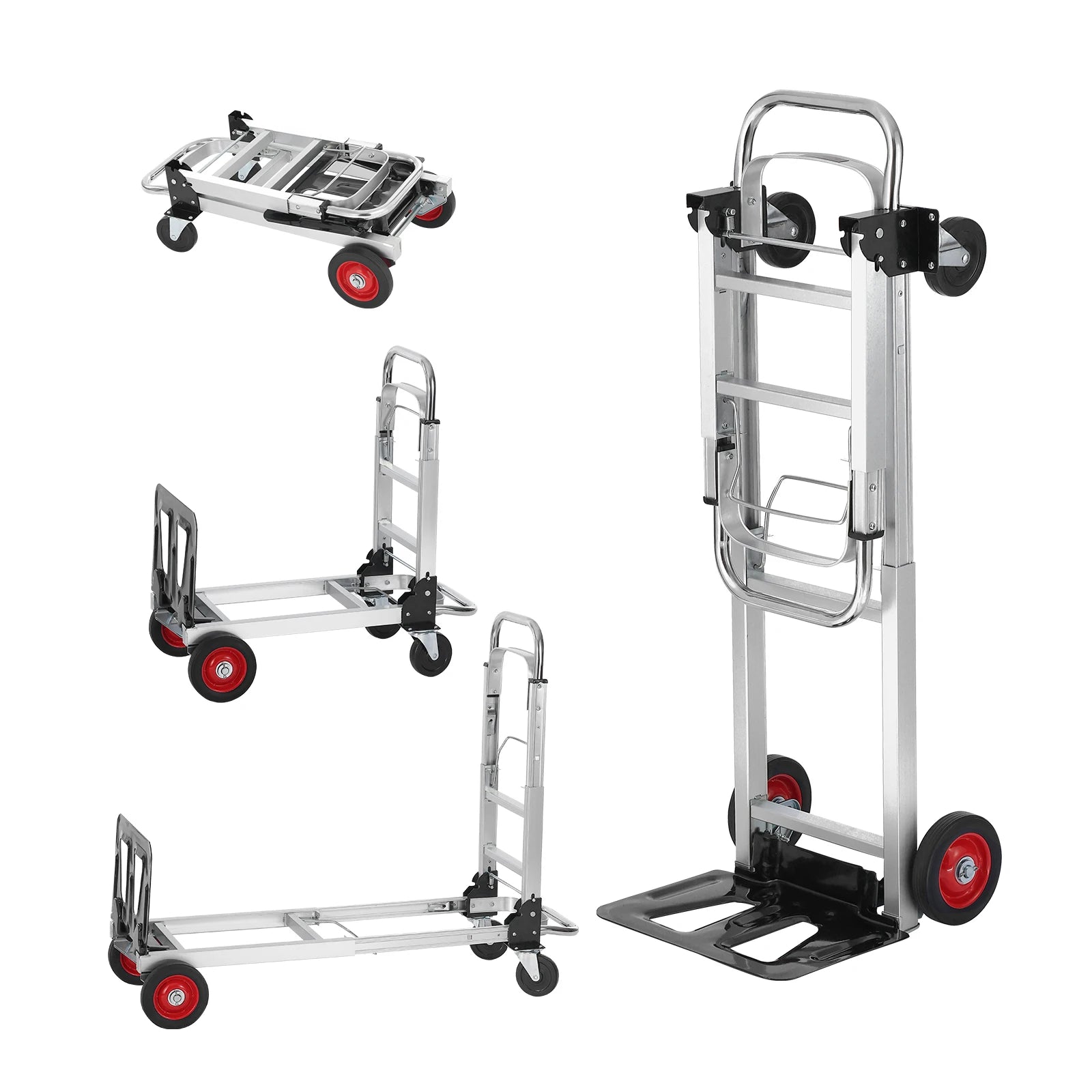 VEVOR Carretilla de Mano Plegable de Aluminio