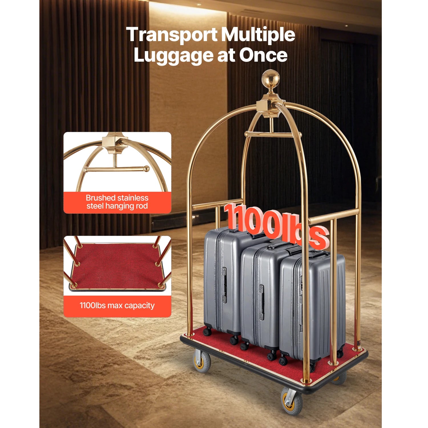 Carro de Equipaje para Hotel