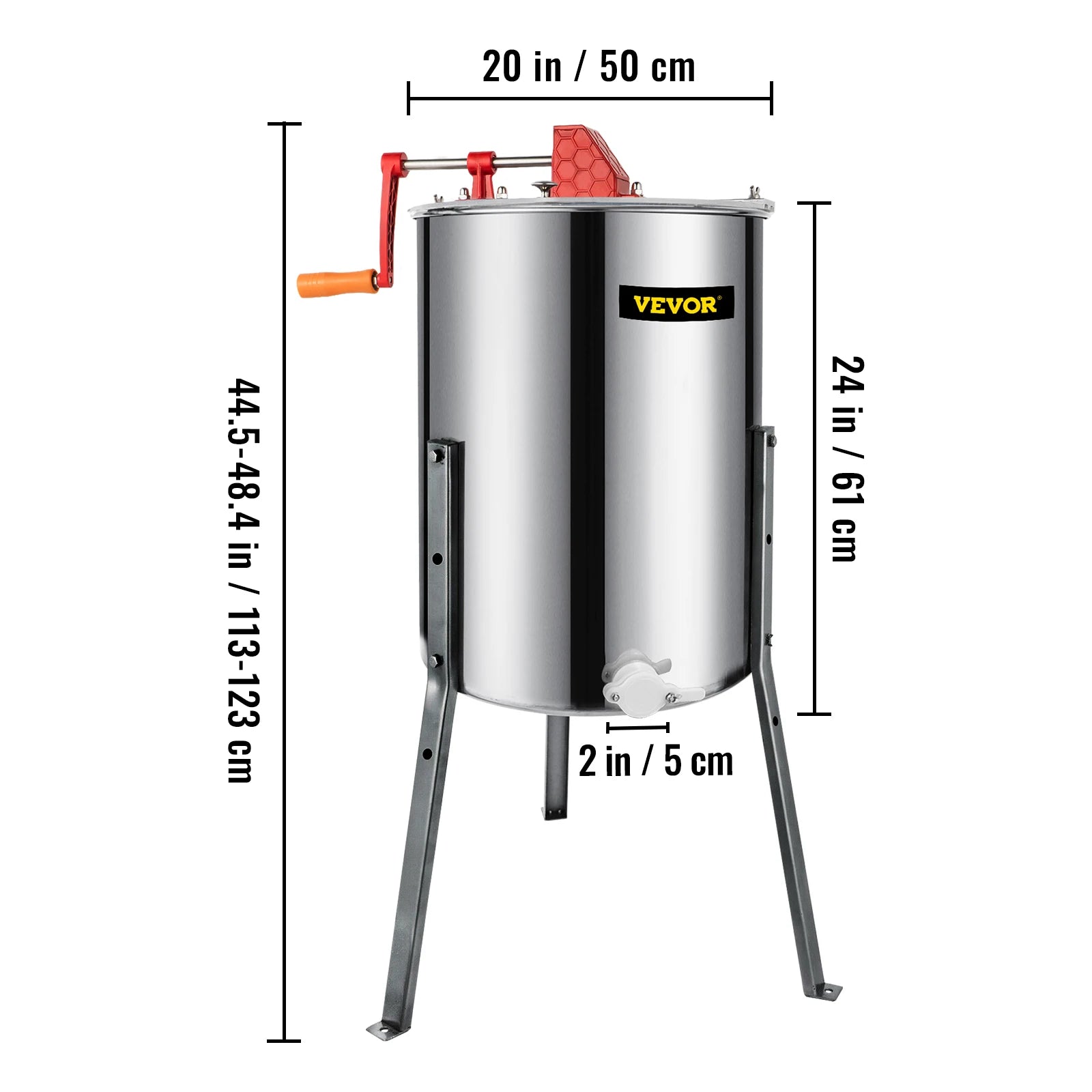 Extractor Eléctrico de Miel de 2 Cuadros