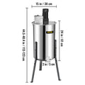 Extractor Eléctrico de Miel de 2 Cuadros