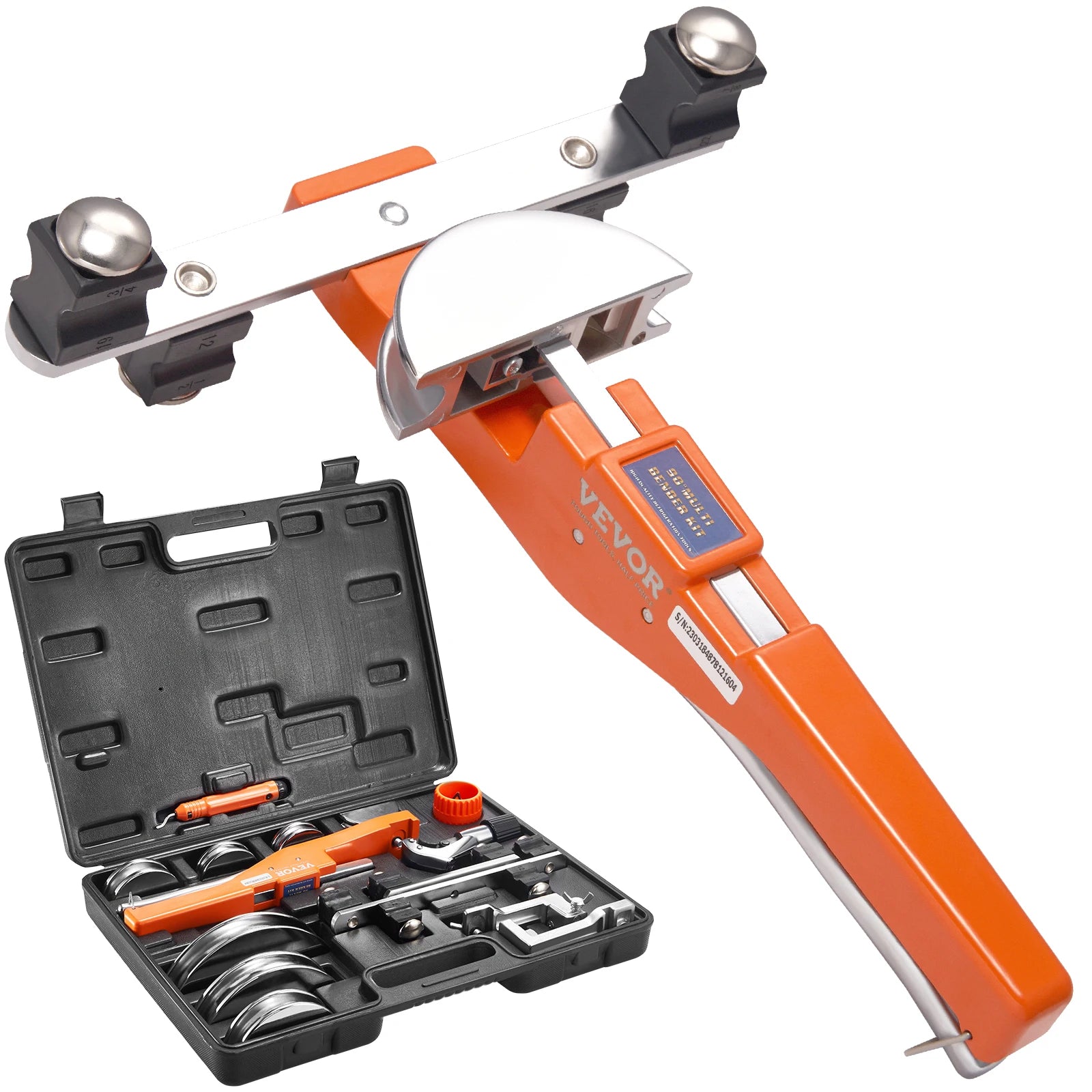 VEVOR Kit de Dobladora de Tubos 7 Matrices 6-22 mm Curvadora de Tubos