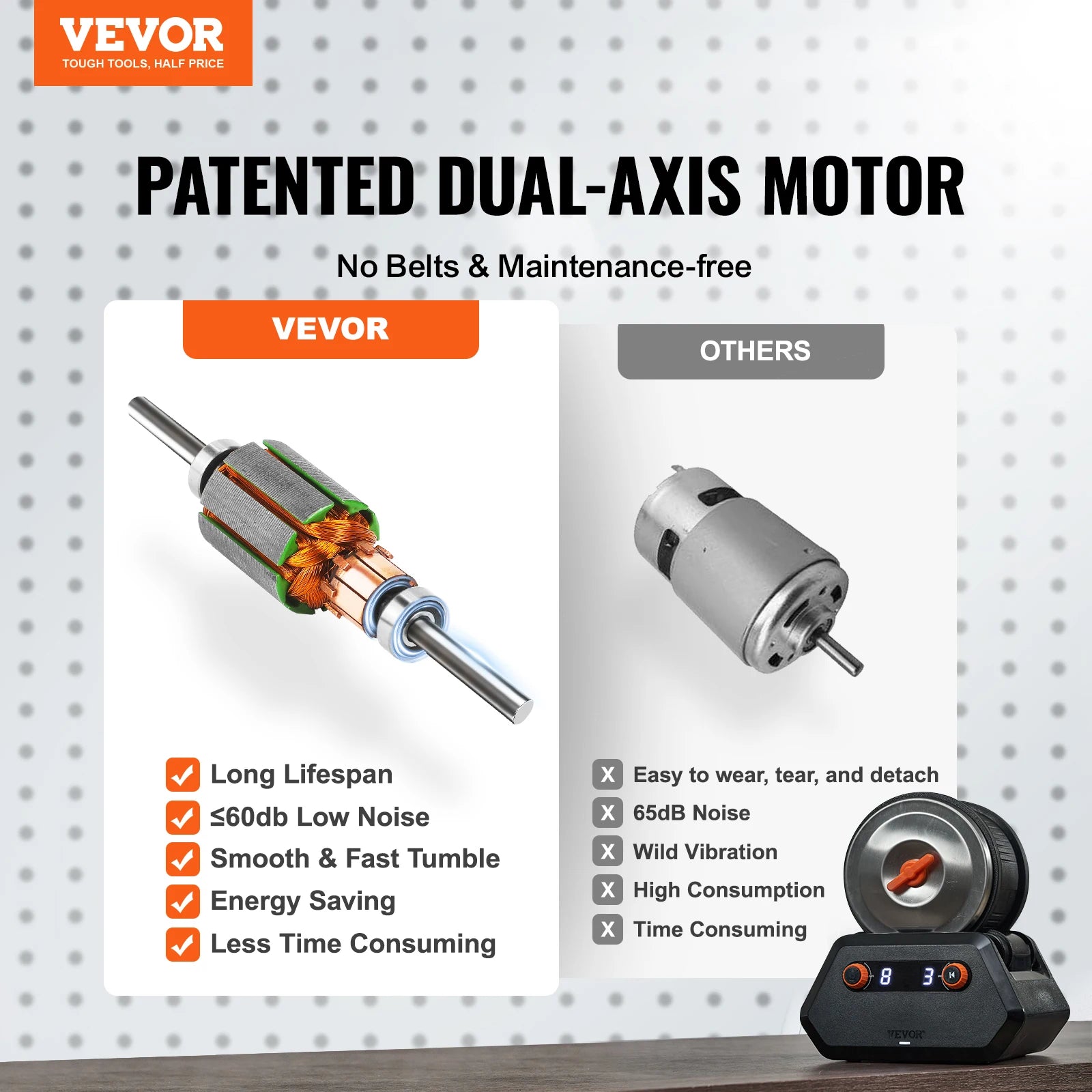 VEVOR-Kit de amoladora de roca profesional