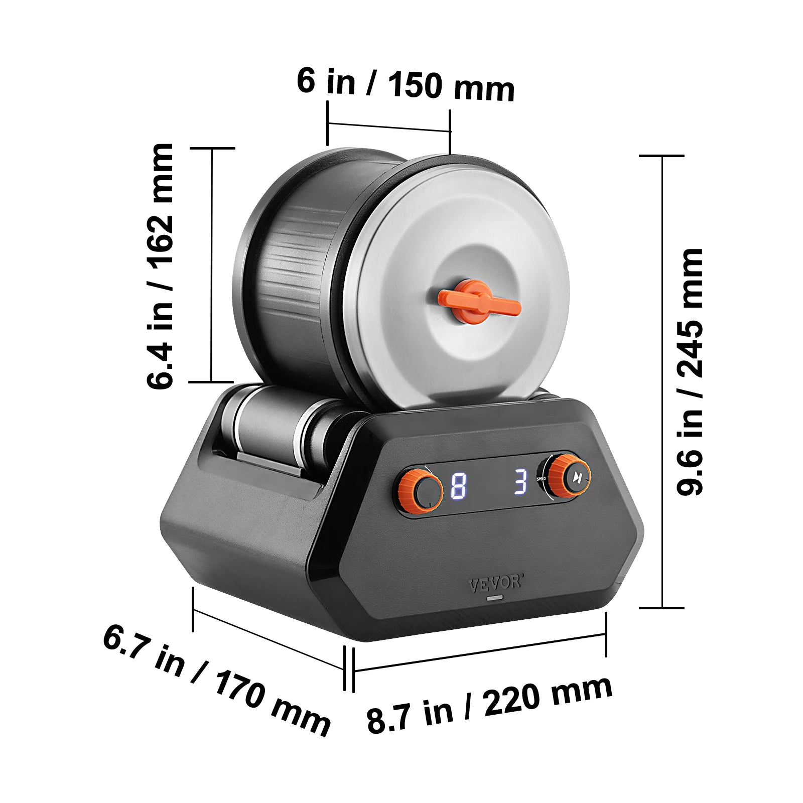 VEVOR-Kit de amoladora de roca profesional