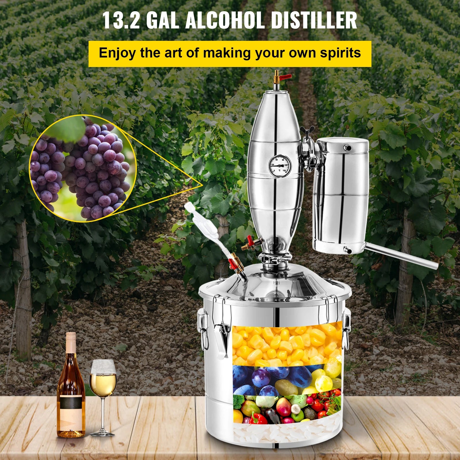 Máquina de Destilación Automática de Alcohol