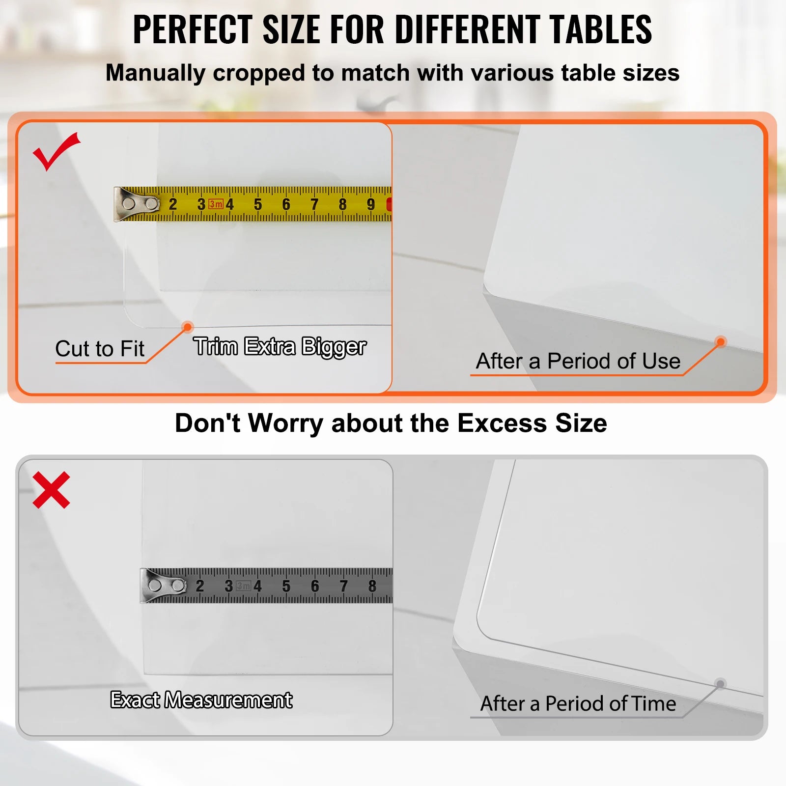 Protector de Mesa de PVC Transparente