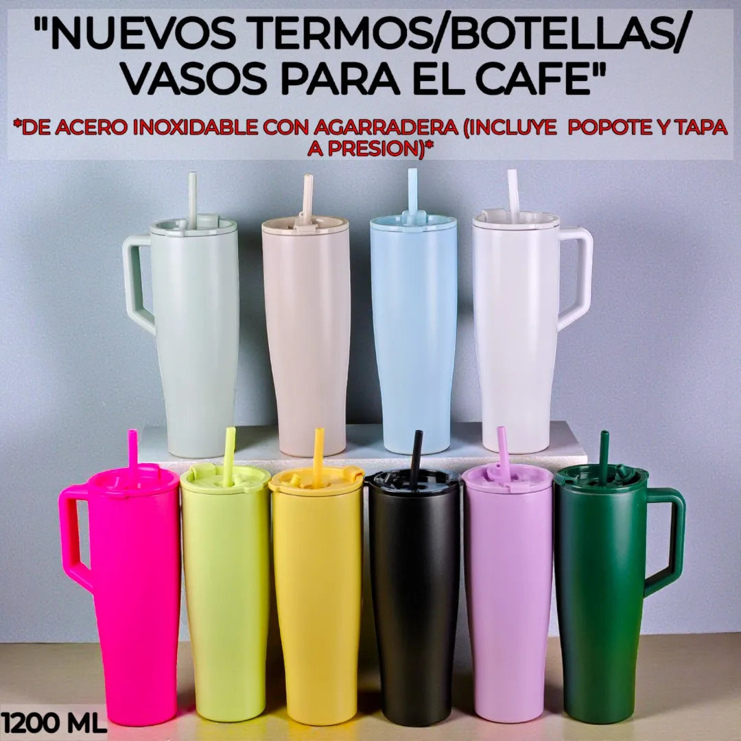 Vaso/Termo Térmico Grande De Acero Inoxidable,