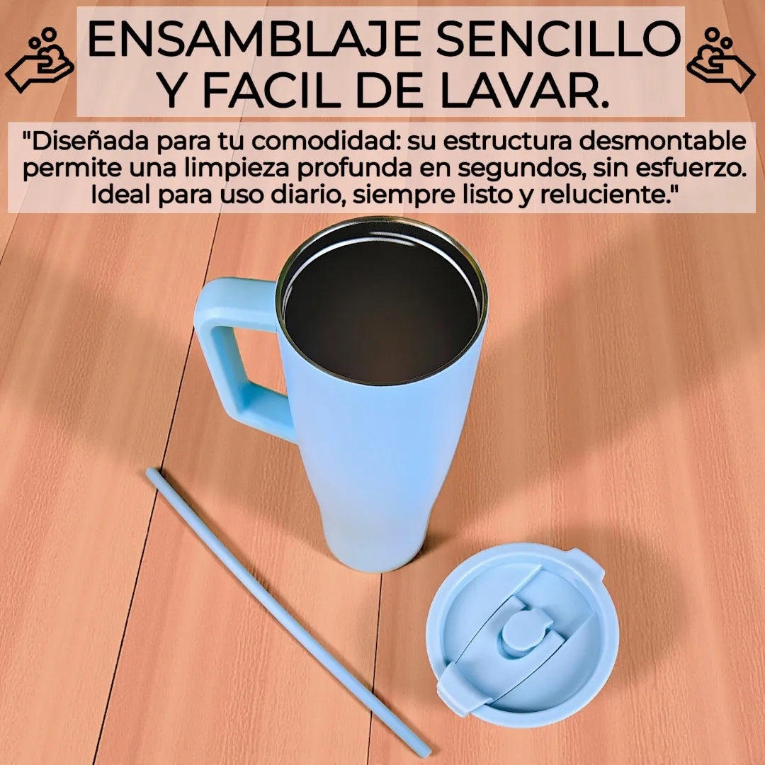 Vaso/Termo Térmico Grande De Acero Inoxidable,