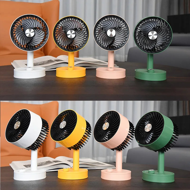 Ventilador de escritorio recargable,
