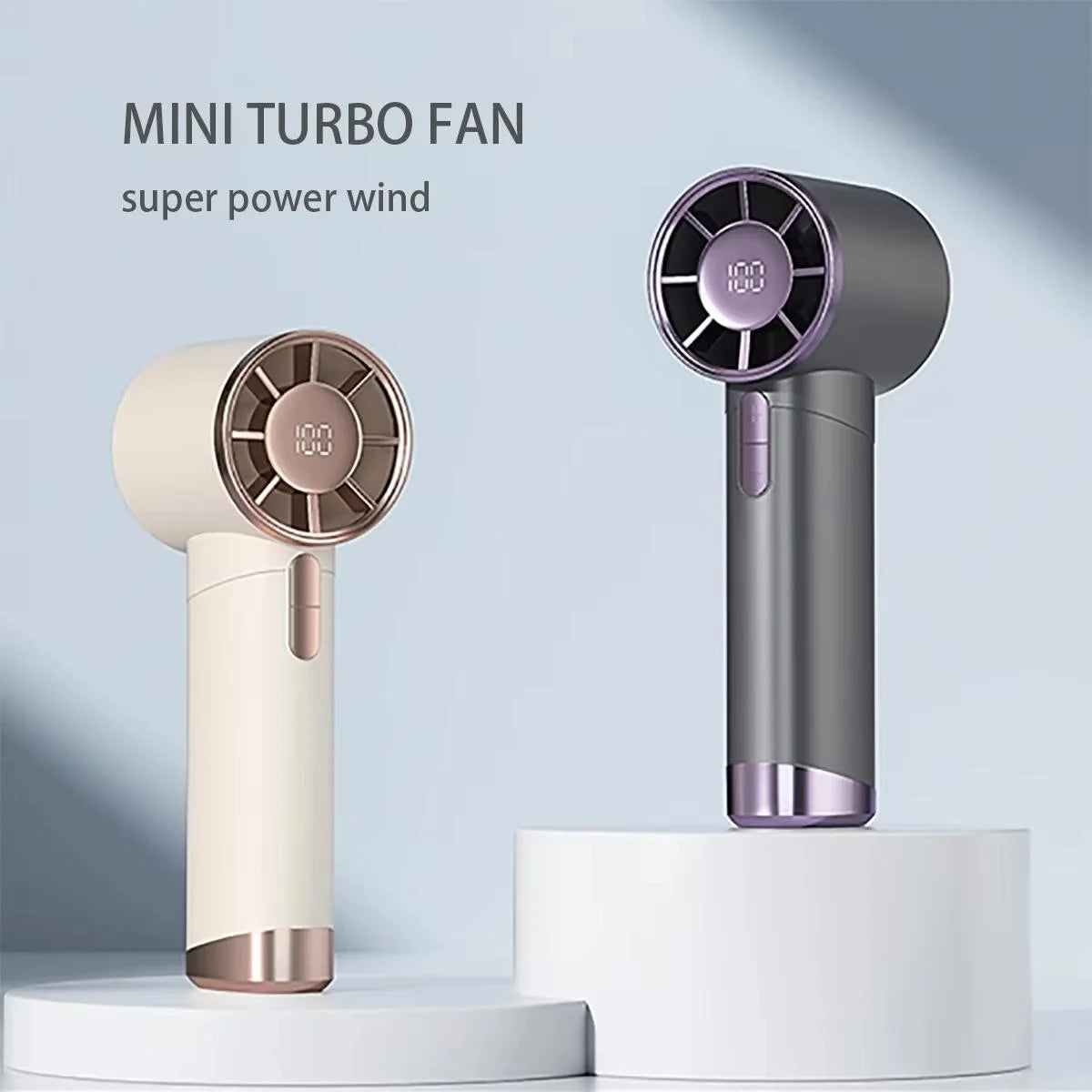 Ventilador portatil portatil Mini Turbo ajustable de velocidades