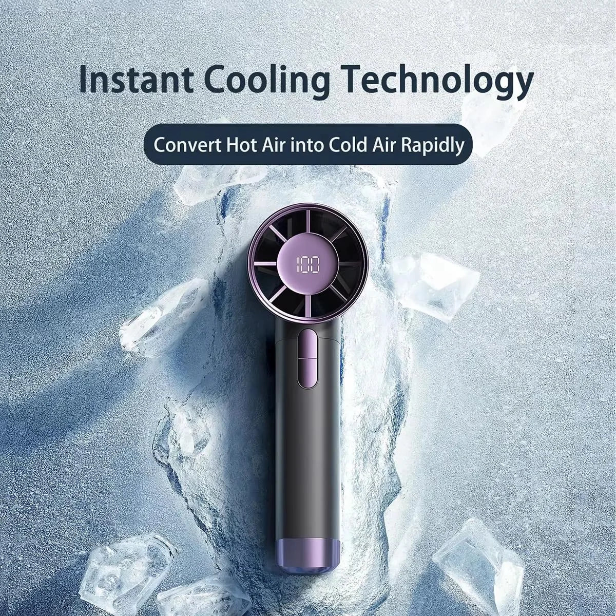 Ventilador portatil portatil Mini Turbo ajustable de velocidades