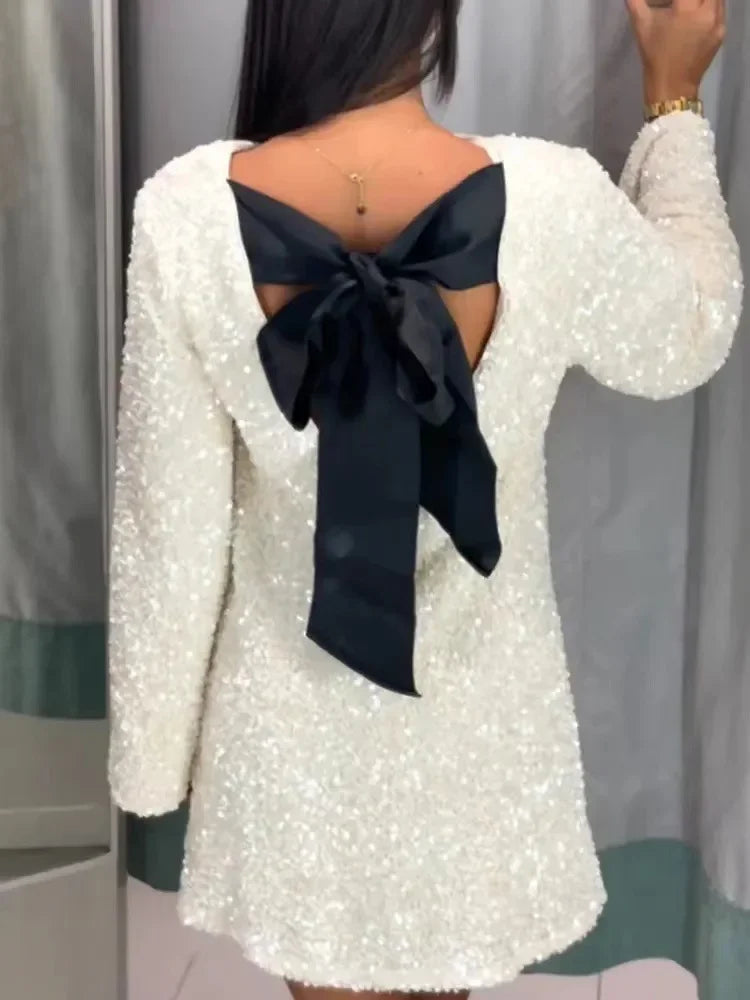 Vestido corto de lentejuelas