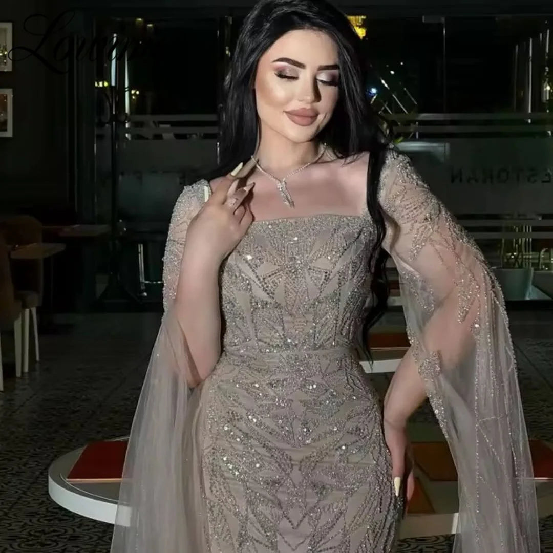 Vestido de noche personalizado árabe