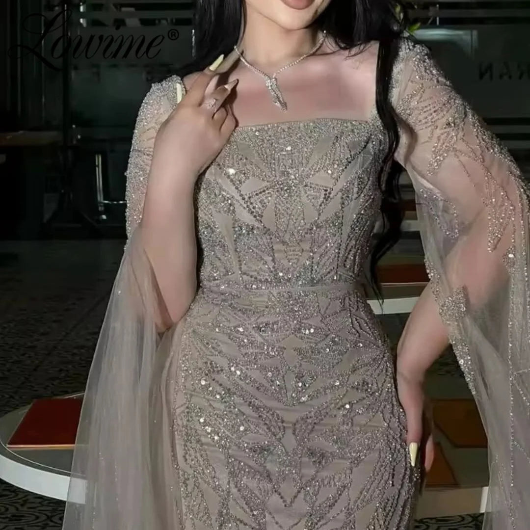 Vestido de noche personalizado árabe