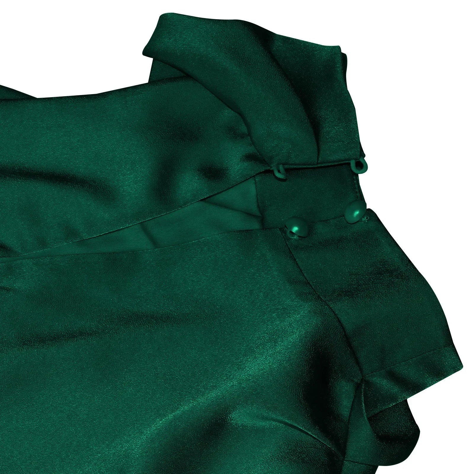 Vestido largo de satén de seda sin mangas