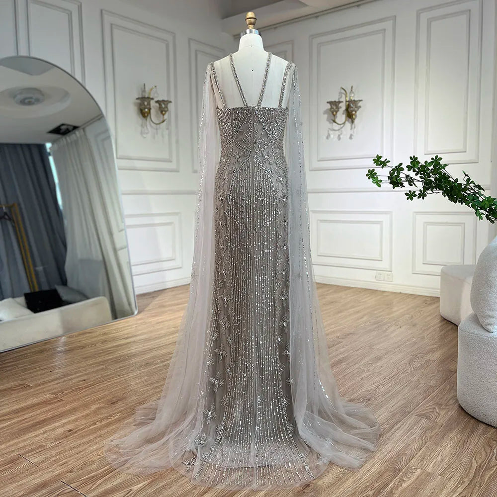 Vestidos de Noche con cuentas de sirena,