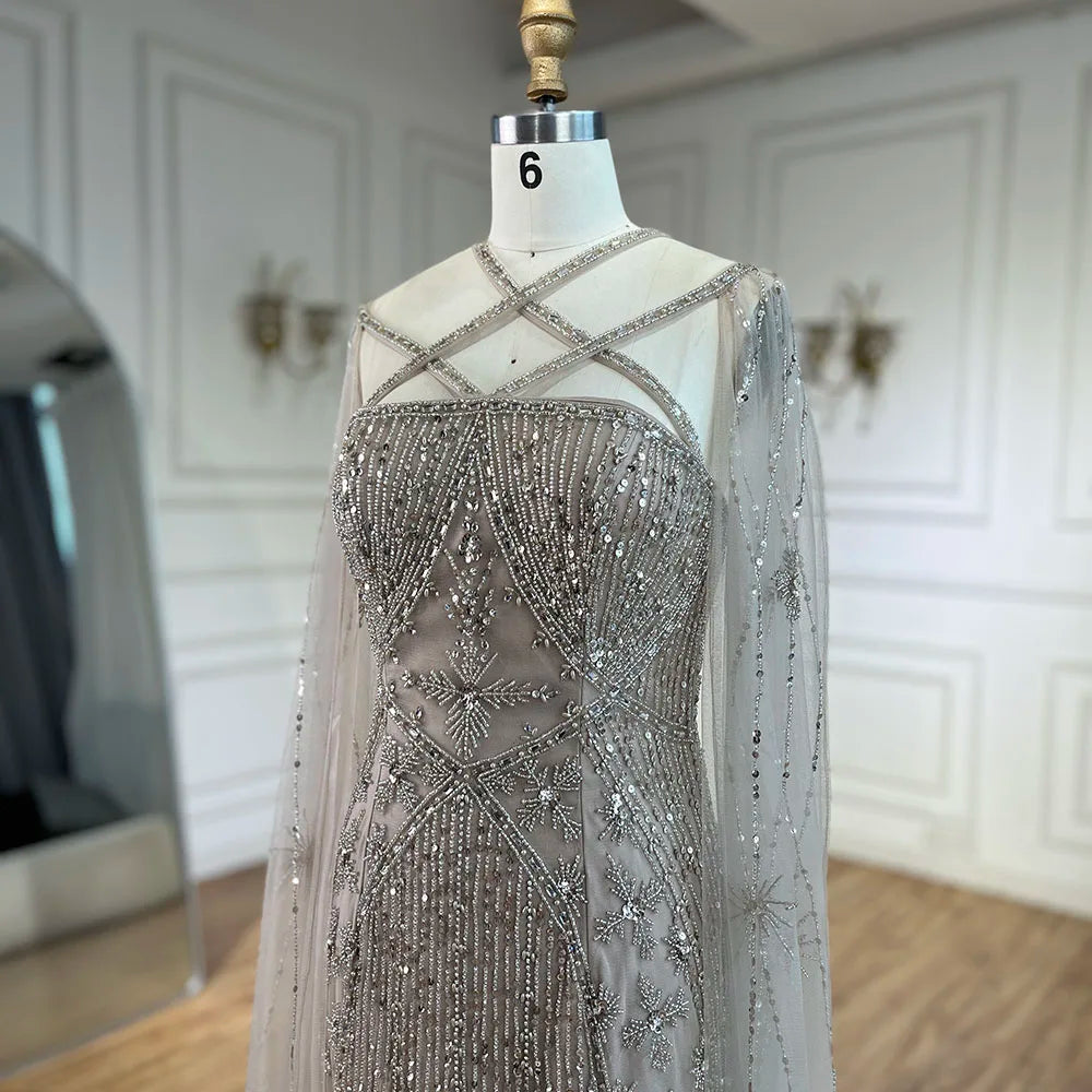 Vestidos de Noche con cuentas de sirena,