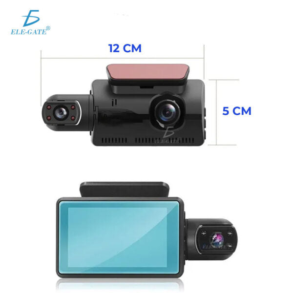 Dvr Dash Cámara Frontal 1080P E Interior Cámara Dual