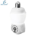 Foco Led Inteligente Con Cámara Wifi 1080P Hd 355° Ptz