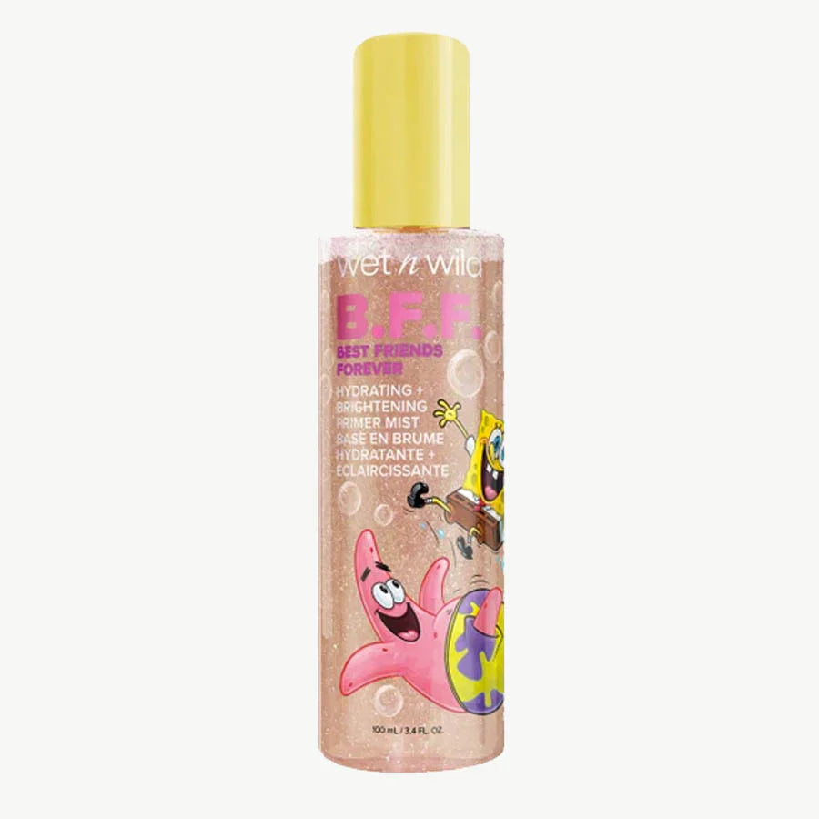 WET N WILD X SPONGEBOB B.F.F. BEST FRIENDS FOREVER HYDRATING+BRIGHTENING PRIMER MIST