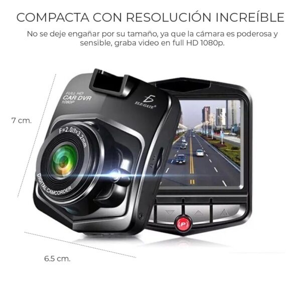 Cámara Seguridad Para Auto Carro Sensor Movimiento Full Hd