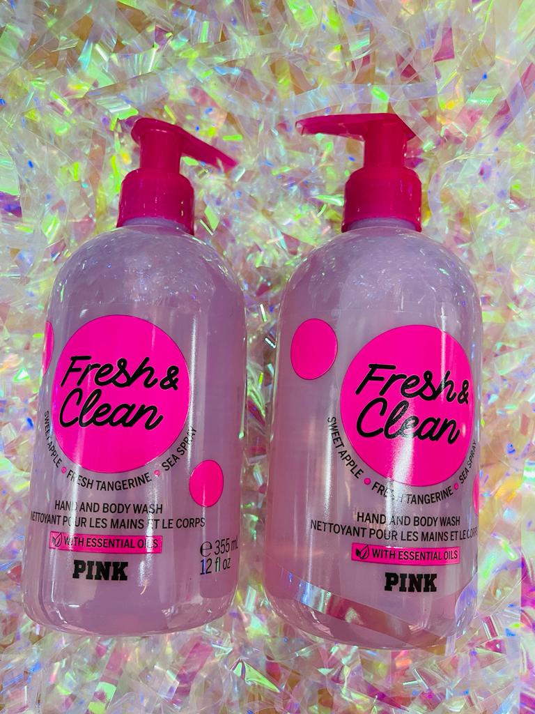 VICTORIAS SECRET FRESH &; CLEAN HAND AND BODY WASH 355ML SWEET APPLE - FRESH TANGERINE