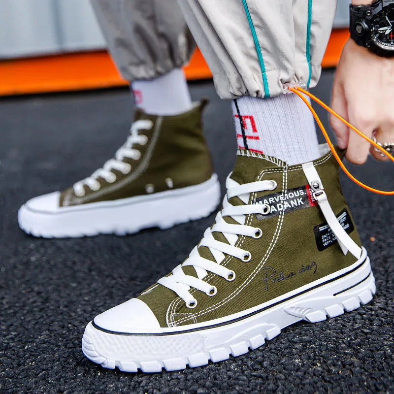 Zapatillas De Lona Deportivas De Alta Gama Para Hombres