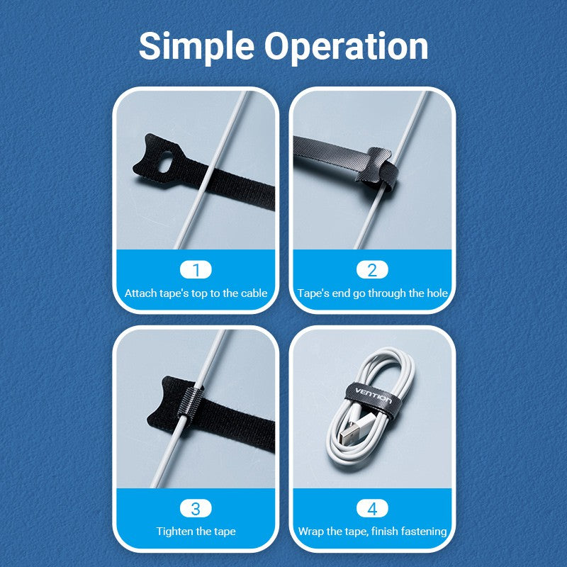 Organizador De cables autoadhesivo De alambre Enrollador