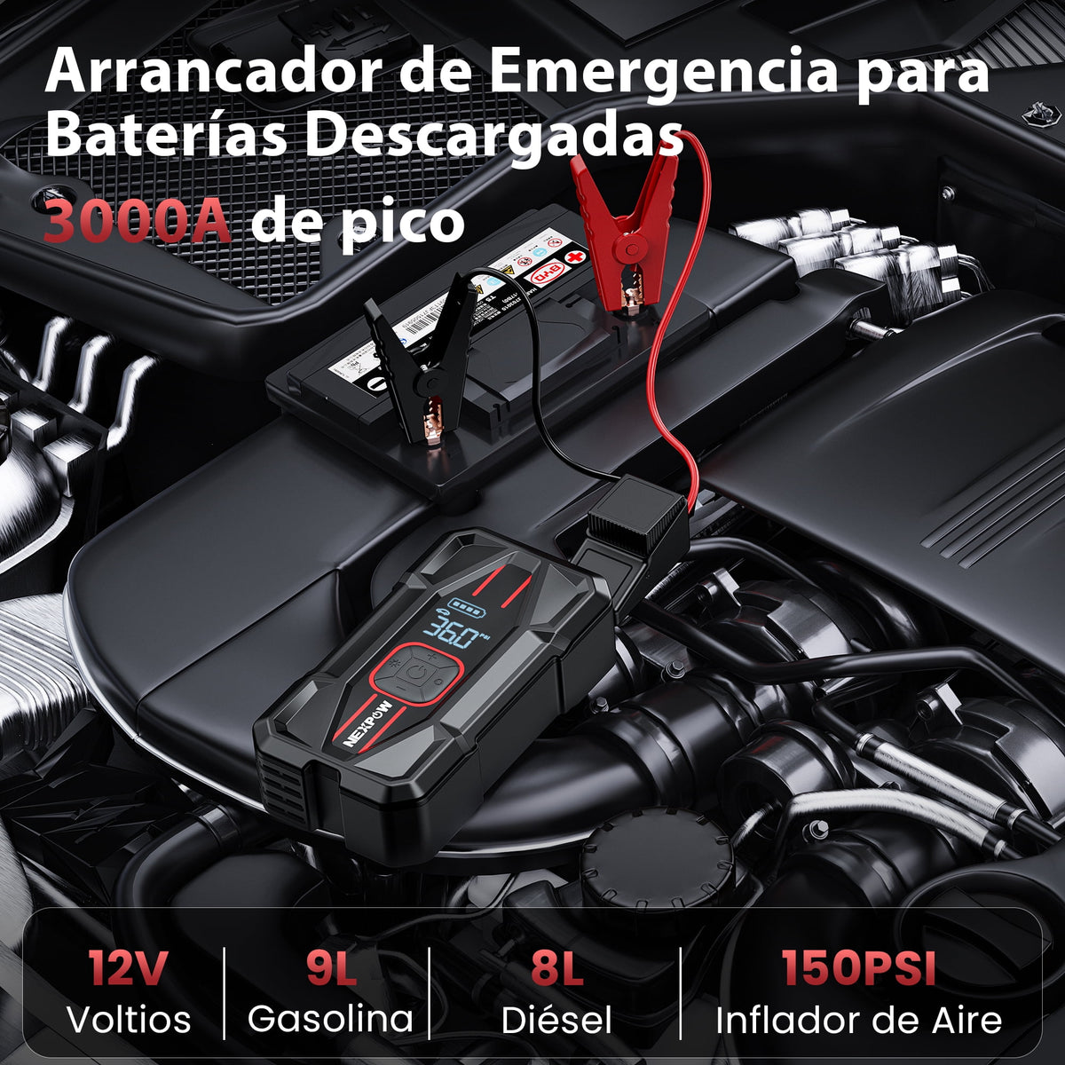 Arrancador de Auto Bateria
