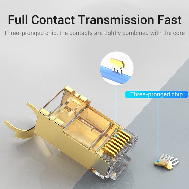 Vention Cat8 Conector RJ45 8P8C FTP Red Enchufe Ethernet Cable RJ45