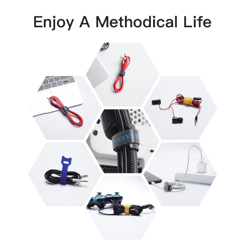 Enrollador De cables Organizador De cables reutilizables/cintas