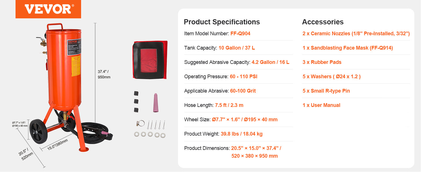 Kit de chorro de arena de aire portátil