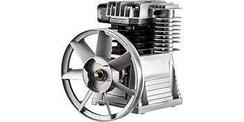 2.2KW Cabezales de compresor de aire 12CFM Cilindro doble 3HP1300RPM