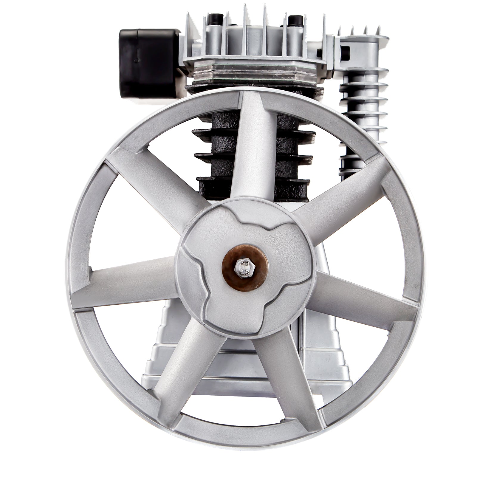 2.2KW Cabezales de compresor de aire 12CFM Cilindro doble 3HP1300RPM