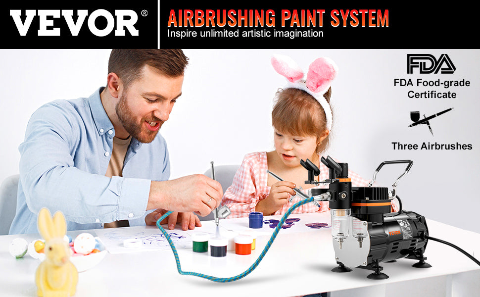 SucceBuy-Kit de aerógrafo profesional de doble acción
