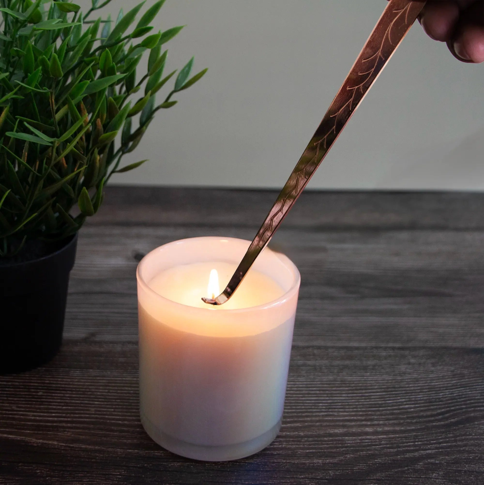 Apagavelas Cortapabilo y Gancho de Pabilo - Kit de Herramientas para Cuidado de Velas - Oro Rosado
