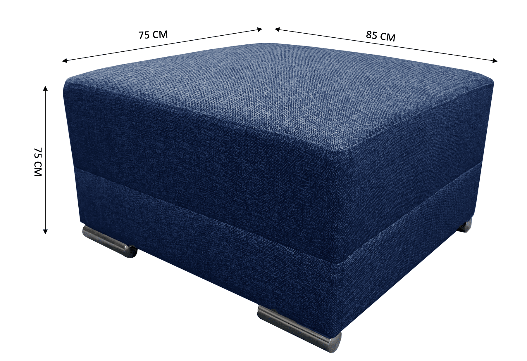 Sala Esquinera Modular El Bazar Store Artemis Azul Marino 230x300 cm Derecha o Izquierda Tela Lino Nacional