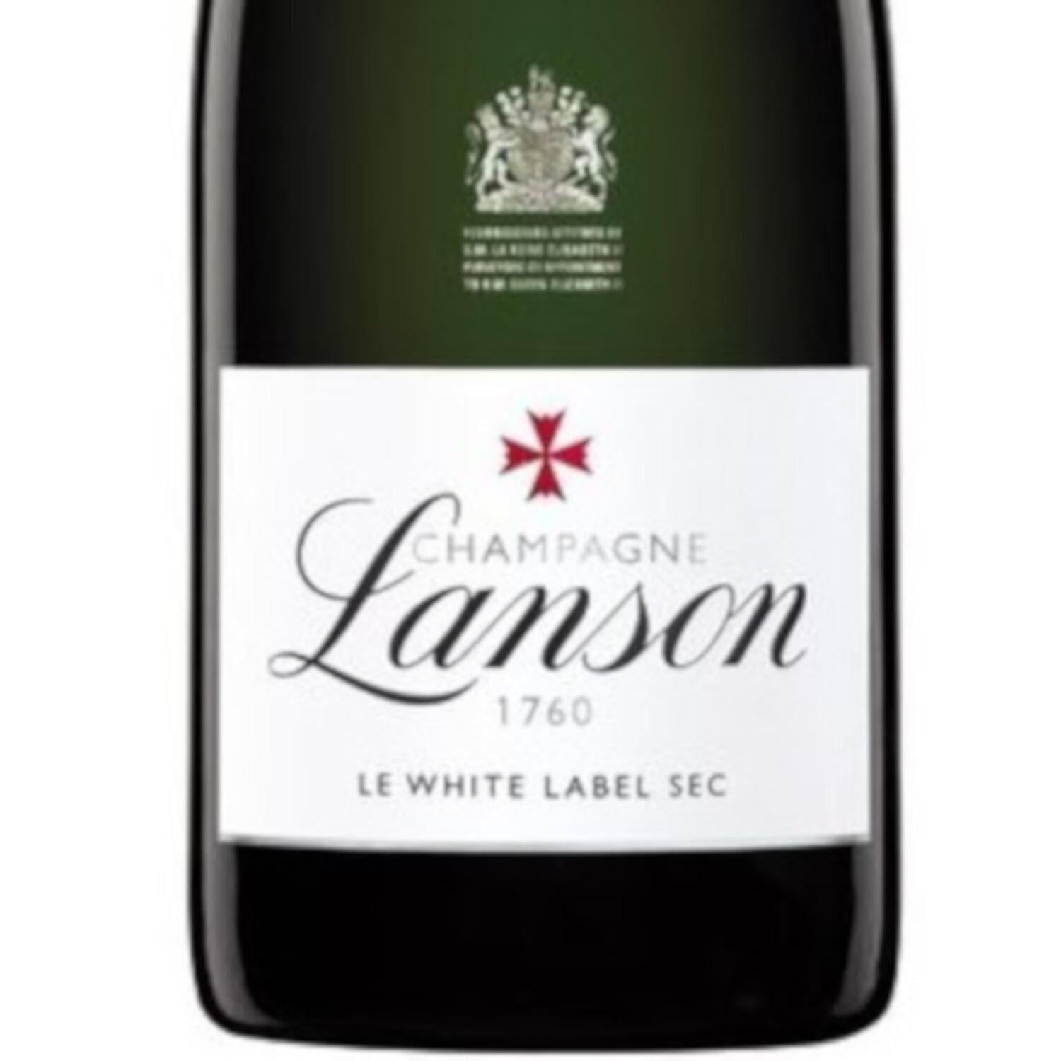 Pack de 6 Champagne Lanson 1760 Le White Label Sec 750 ml