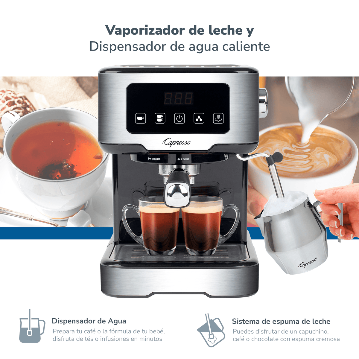Vaporizador de leche y Dispensador