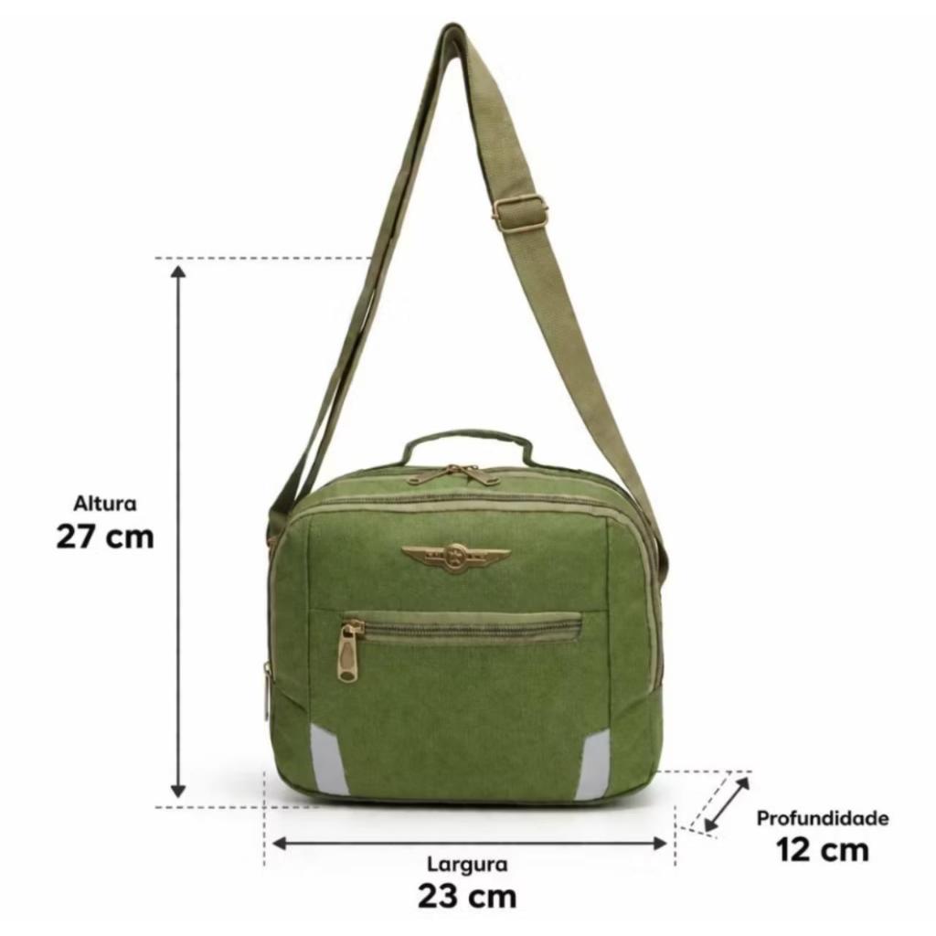 Bolso De Hombre En Lona Lisa