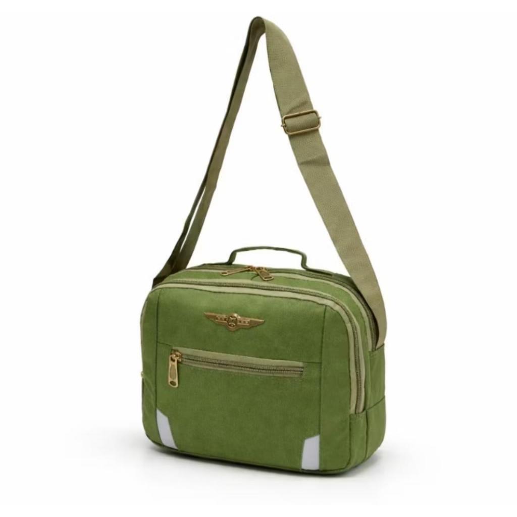 Bolso De Hombre En Lona Lisa