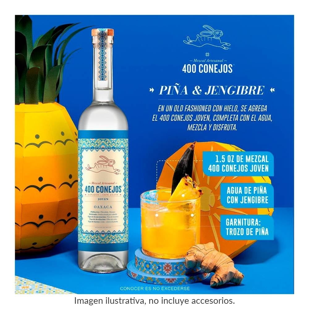 Mezcal 400 Conejos Joven 700 ml