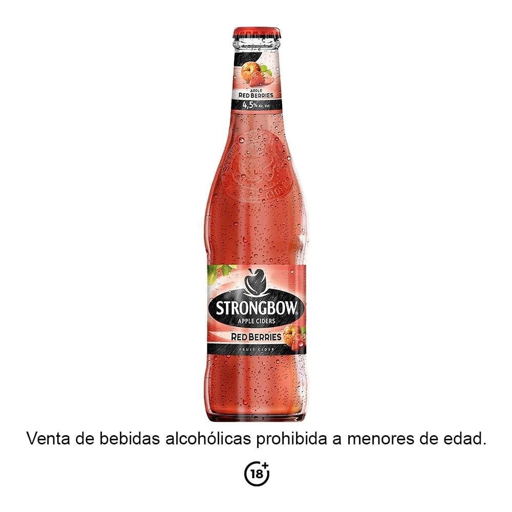 Bebida alcohólica Strongbow de manzana sabor a miel 330 ml