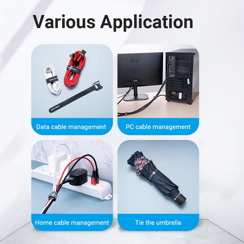 Organizador De cables autoadhesivo De alambre Enrollador