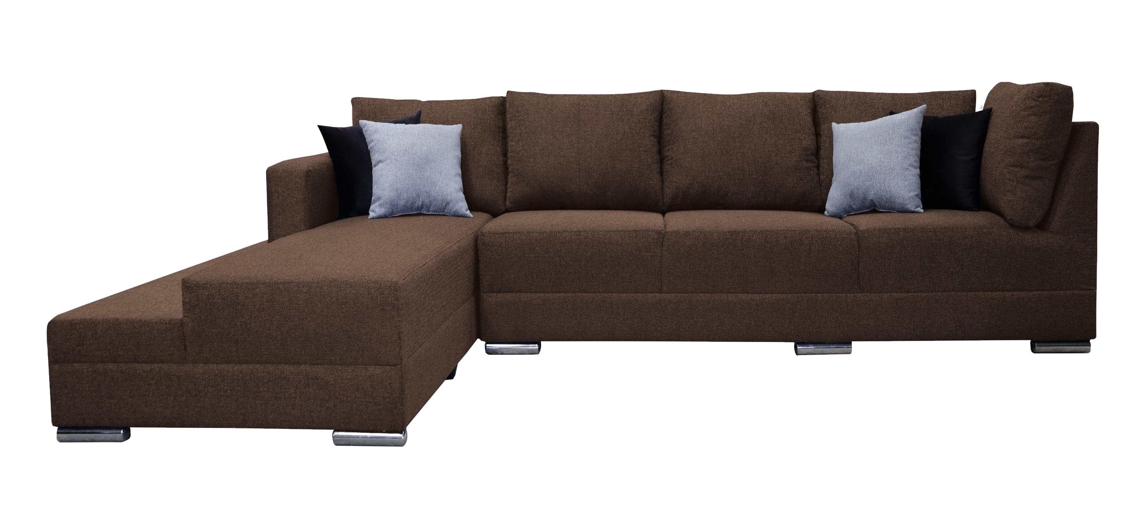 Sala esquinera EL BAZAR STORE Aquiles 260x200 cm Negro Moderna modular